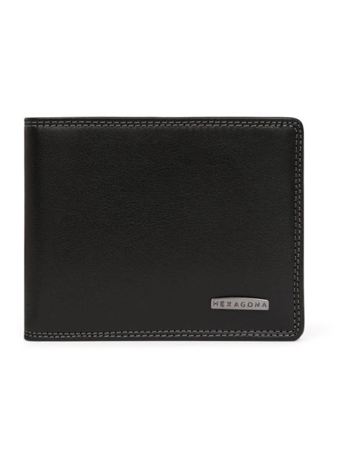 Portefeuille italien  2 volets  stop rfid  cuir sensation hexagona - Kiabi