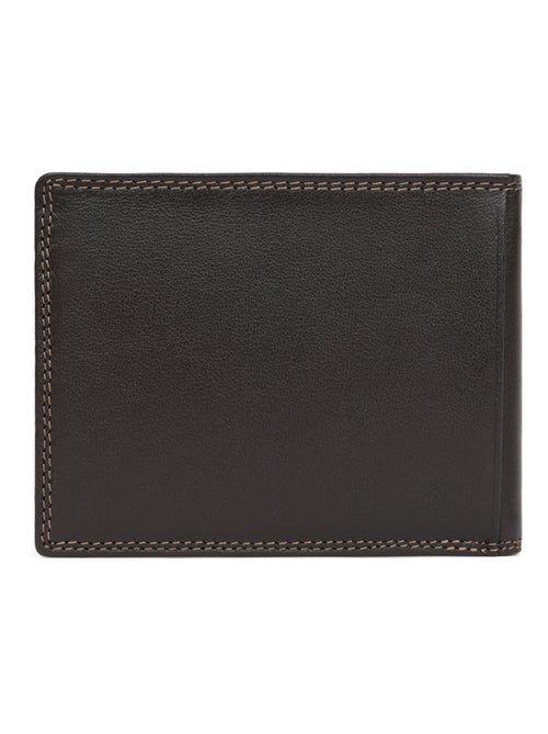 Portefeuille italien  2 volets  Stop RFID  Cuir SENSATION - Kiabi