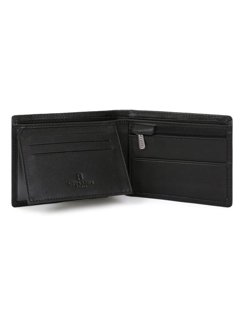 Portefeuille italien  2 volets  Stop RFID  Cuir SENSATION - Kiabi