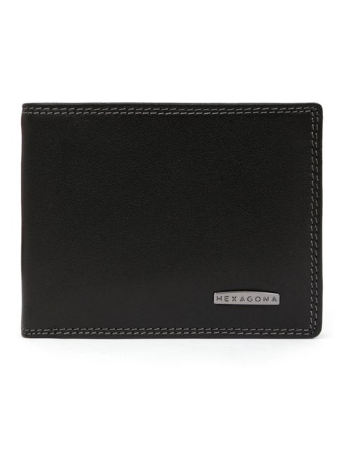 Portefeuille italien  2 volets  Stop RFID  Cuir SENSATION - Kiabi