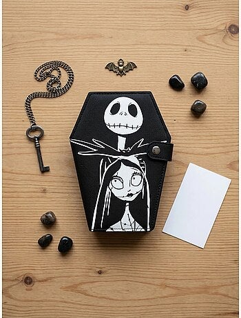 Portefeuille Jack et Sally simili cuir Disney
