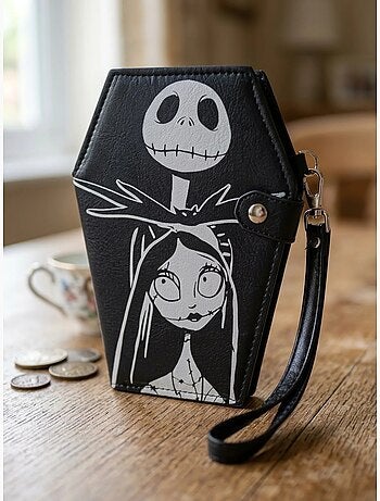 Portefeuille Jack et Sally simili cuir Disney