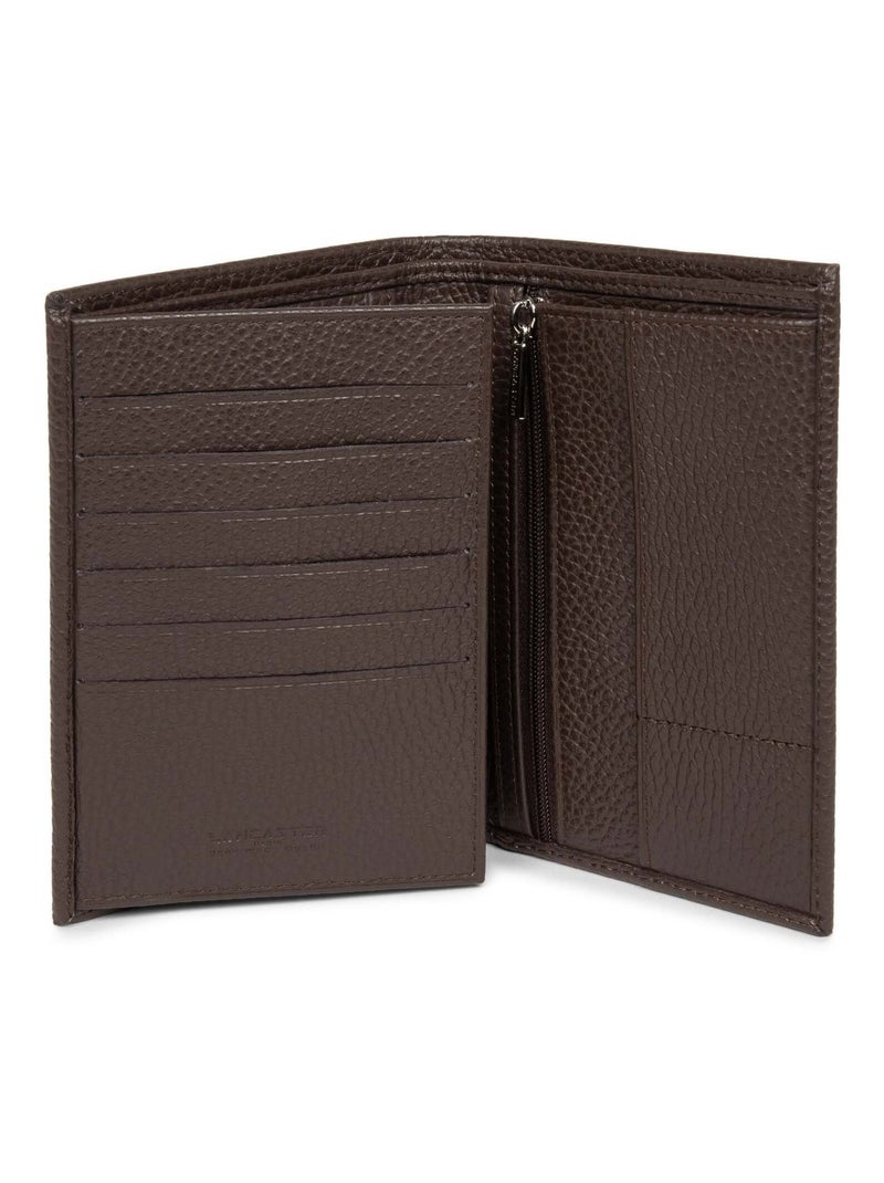 Portefeuille Lancaster Pliée Milano Gentlemen Marron - Kiabi