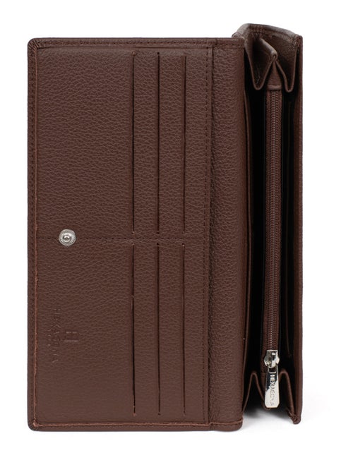 Portefeuille long  1 volet  Cuir CONFORT - Kiabi