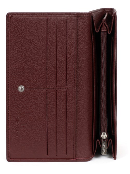 Portefeuille long  1 volet  Cuir CONFORT - Kiabi