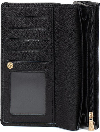 Portefeuille long 1 volet stop rfid cuir aude hexagona