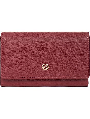 Portefeuille long 1 volet stop rfid cuir aude hexagona