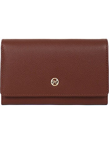 Portefeuille long 1 volet Stop RFID Cuir AUDE