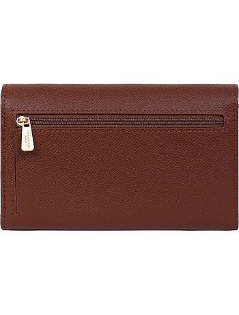 Portefeuille long 1 volet Stop RFID Cuir AUDE