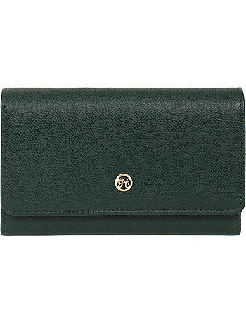 Portefeuille long 1 volet Stop RFID Cuir AUDE