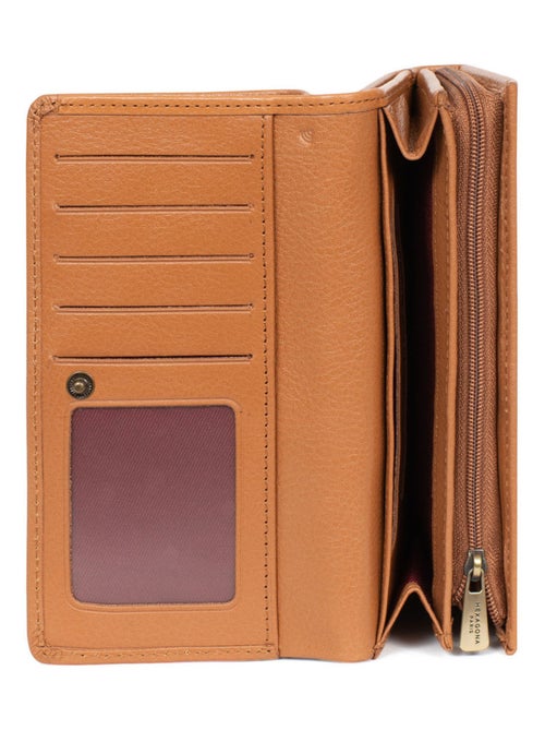 Portefeuille long  1 volet  Stop RFID  Cuir BASTILLE - Kiabi