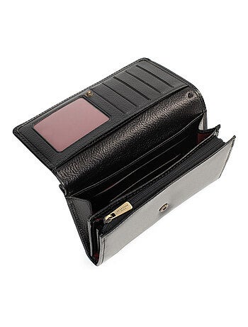 Portefeuille long 1 volet Stop RFID Cuir BASTILLE