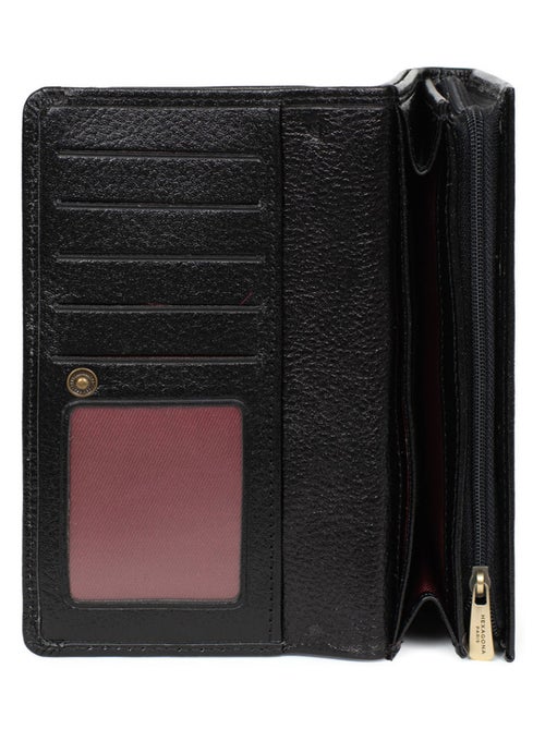 Portefeuille long  1 volet  Stop RFID  Cuir BASTILLE - Kiabi