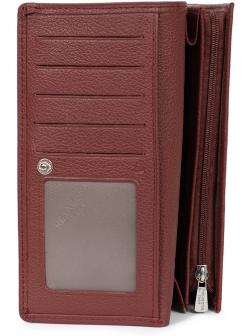 Portefeuille long 1 volet Stop RFID Cuir MIRABELLE - Kiabi Portefeuille long 1 volet Stop RFID Cuir MIRABELLE - Kiabi