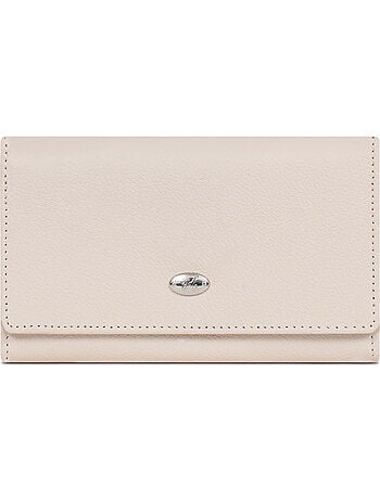 Portefeuille long 1 volet stop rfid cuir mirabelle hexagona