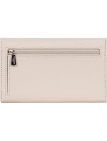Portefeuille long 1 volet stop rfid cuir mirabelle hexagona