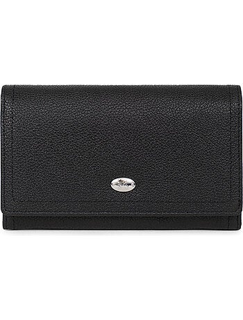 Portefeuille long 1 volet stop rfid cuir mirabelle hexagona