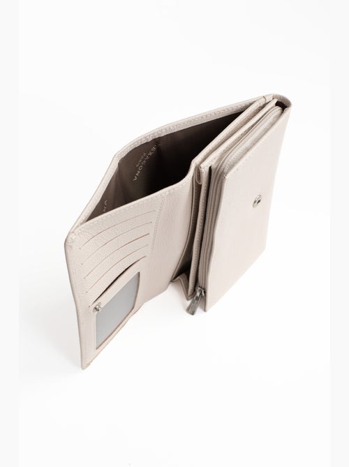 Portefeuille long  1 volet  Stop RFID  Cuir MIRABELLE - Kiabi
