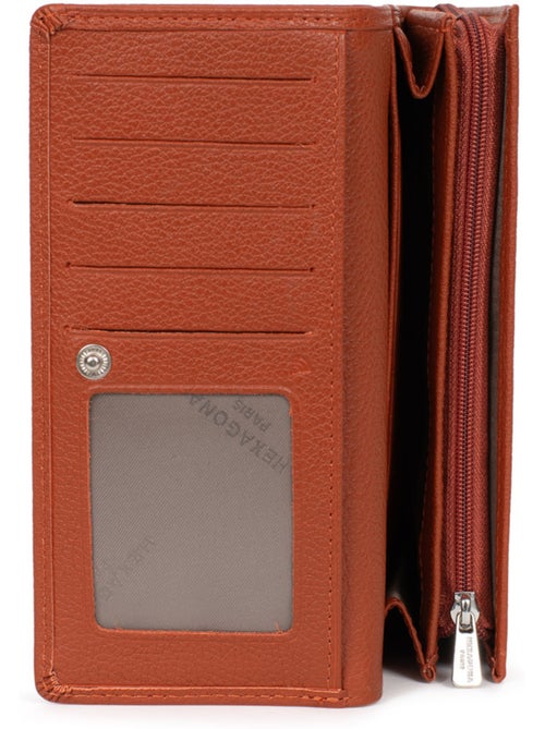 Portefeuille long 1 volet Stop RFID Cuir MIRABELLE - Kiabi Portefeuille long 1 volet Stop RFID Cuir MIRABELLE - Kiabi