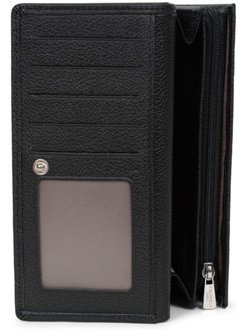 Portefeuille long 1 volet Stop RFID Cuir MIRABELLE - Kiabi Portefeuille long 1 volet Stop RFID Cuir MIRABELLE - Kiabi