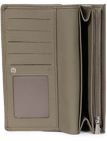 Portefeuille long 1 volet Stop RFID Cuir MIRABELLE