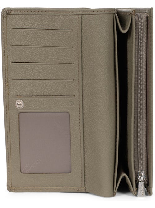 Portefeuille long 1 volet Stop RFID Cuir MIRABELLE - Kiabi Portefeuille long 1 volet Stop RFID Cuir MIRABELLE - Kiabi