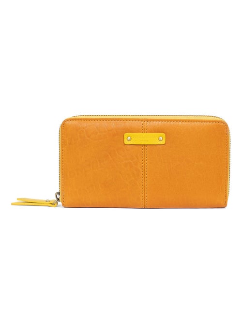 Portefeuille long  stop rfid  cuir ambroise hexagona - Kiabi