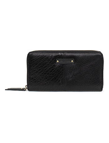 Portefeuille long stop rfid cuir ambroise hexagona