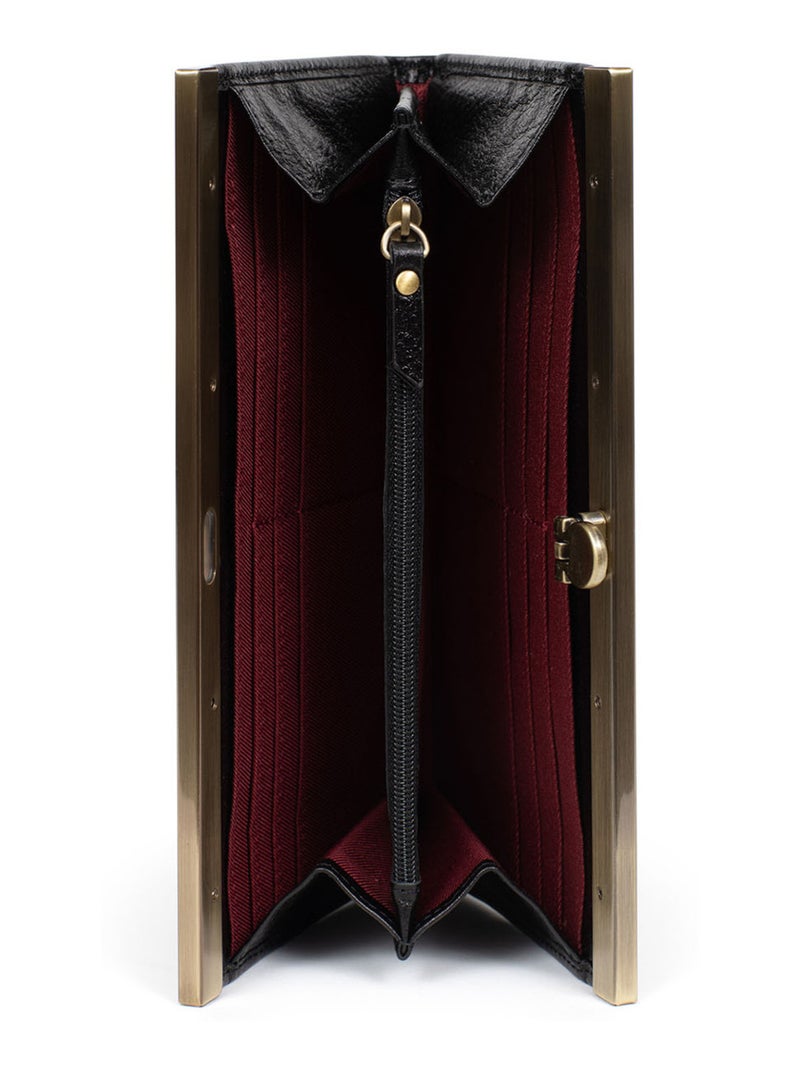 Portefeuille long  Stop RFID  Cuir BASTILLE Noir - Kiabi