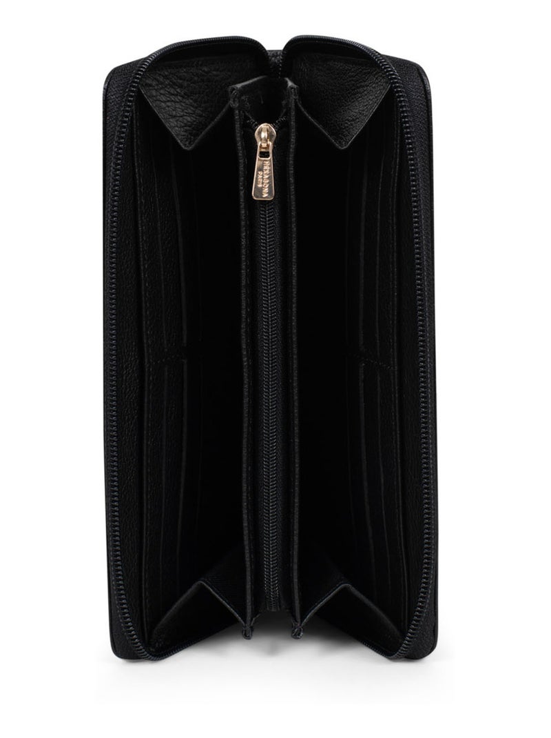 Portefeuille long  Stop RFID  Cuir LUNA Noir - Kiabi