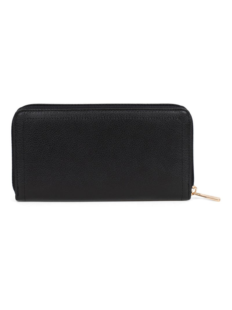 Portefeuille long  Stop RFID  Cuir LUNA Noir - Kiabi