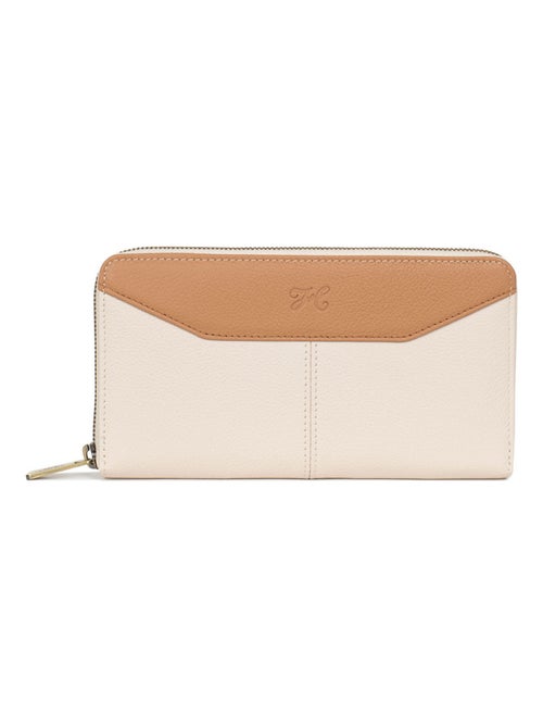 Portefeuille long  stop rfid  cuir parisienne hexagona - Kiabi