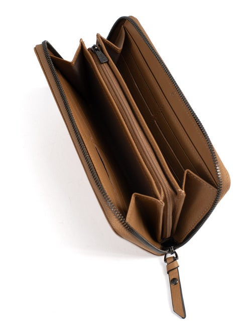 Portefeuille long  Stop RFID  Cuir SAUVAGE - Kiabi