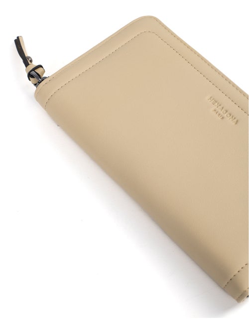 Portefeuille long  Stop RFID  Cuir SAUVAGE - Kiabi