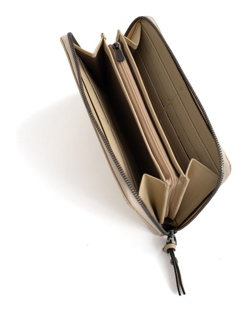 Portefeuille long  Stop RFID  Cuir SAUVAGE - Kiabi