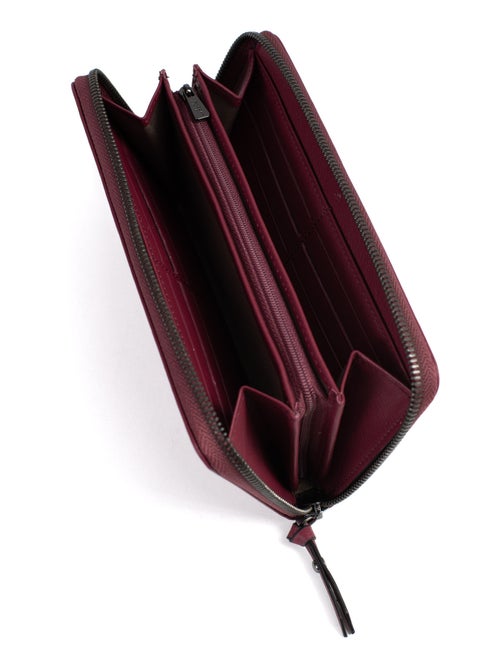 Portefeuille long  Stop RFID  Cuir SAUVAGE - Kiabi