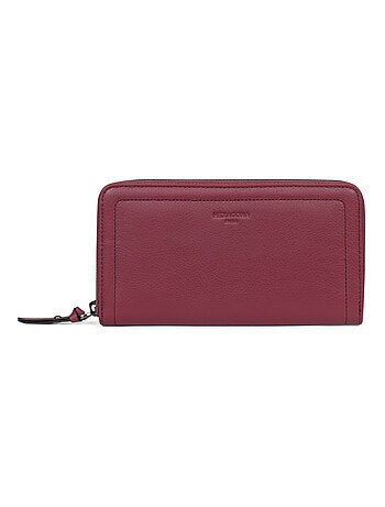 Portefeuille long stop rfid cuir sauvage hexagona