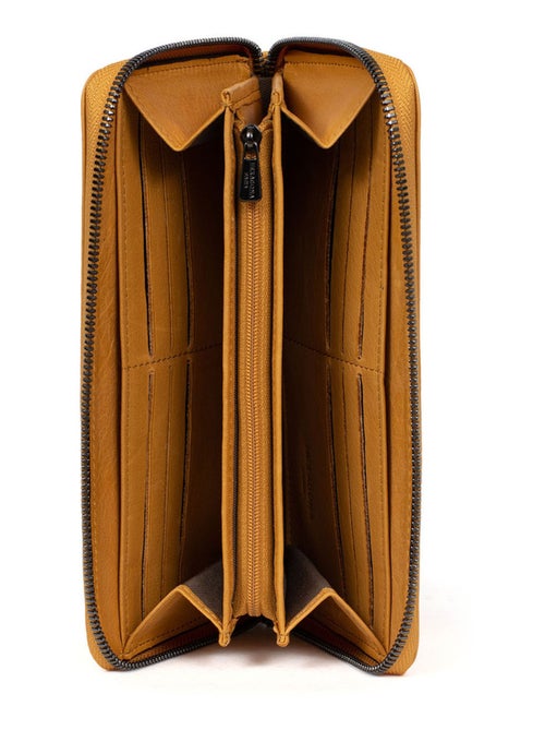 Portefeuille long  Stop RFID  Cuir SAUVAGE - Kiabi