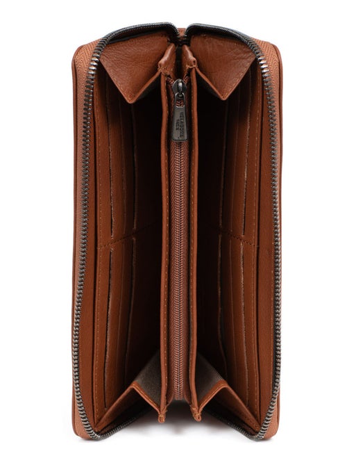 Portefeuille long  Stop RFID  Cuir SAUVAGE - Kiabi