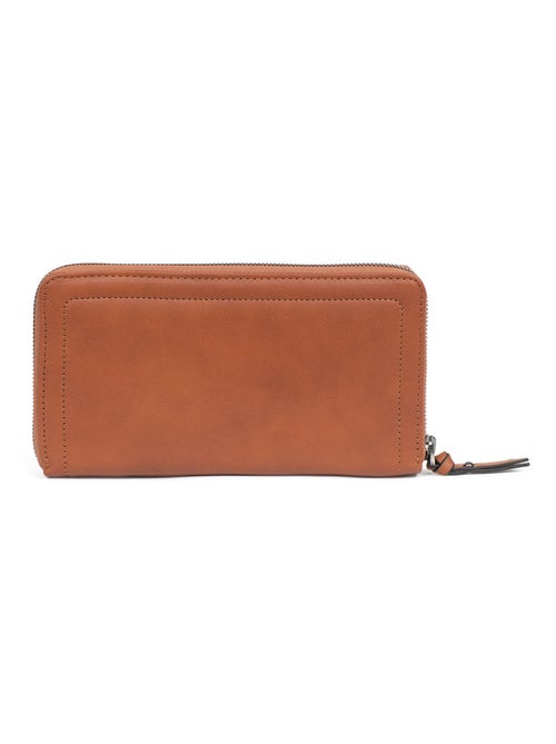 Portefeuille long  Stop RFID  Cuir SAUVAGE - Kiabi