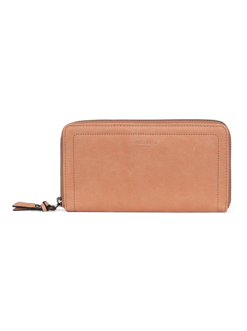 Portefeuille long  Stop RFID  Cuir SAUVAGE Peche - Kiabi