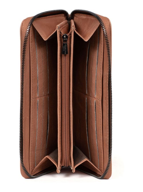 Portefeuille long  Stop RFID  Cuir SAUVAGE - Kiabi