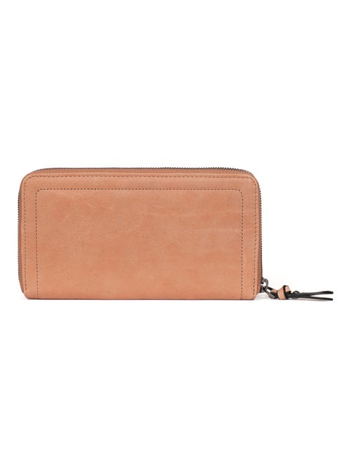 Portefeuille long  Stop RFID  Cuir SAUVAGE - Kiabi