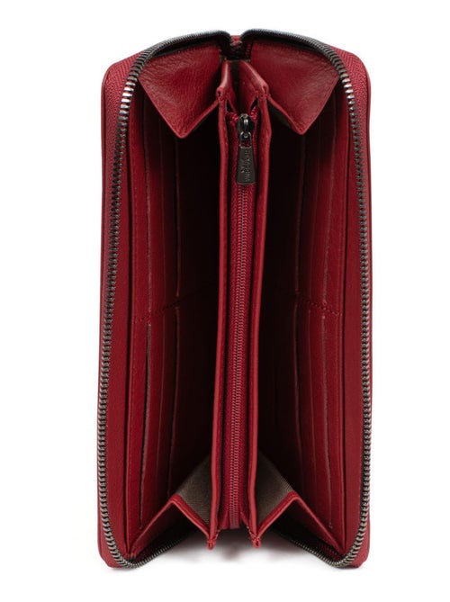 Portefeuille long  Stop RFID  Cuir SAUVAGE - Kiabi