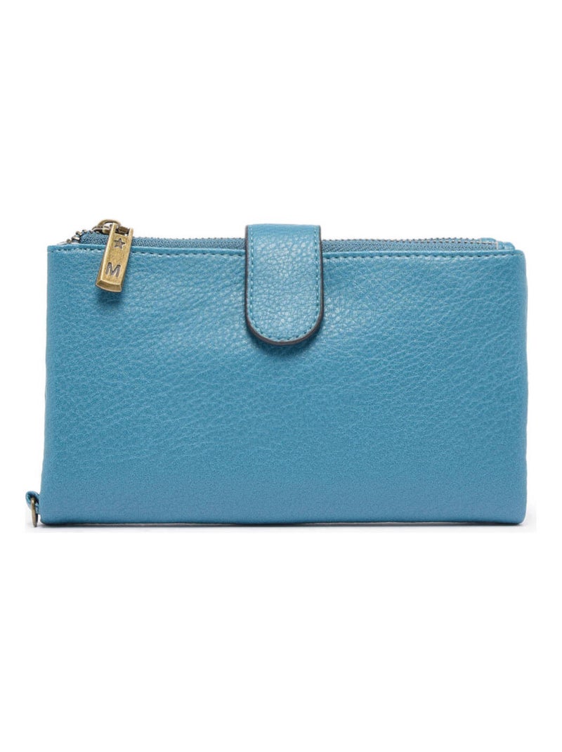 Portefeuille Porte-monnaie Miniprix Toile Enduite Bleu canard - Kiabi