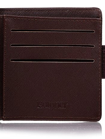 Portefeuille rabat avec patte homme noir Isotoner
