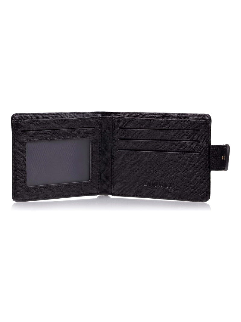 Portefeuille rabat avec patte homme noir Isotoner Noir - Kiabi