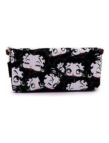 Portefeuille Soft avec Chaîne - Betty Boop Noir