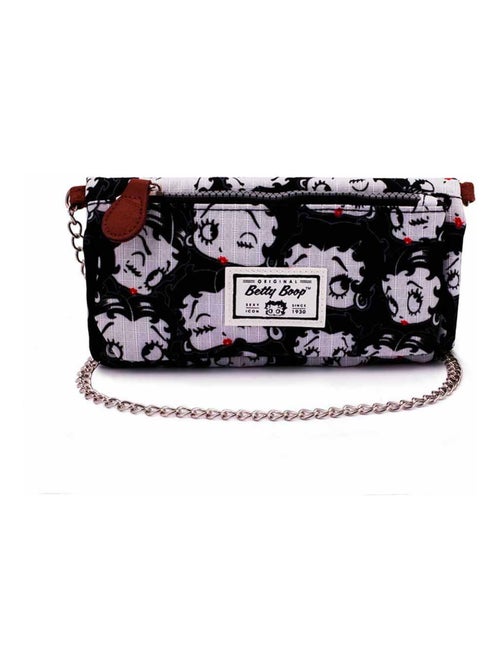 Portefeuille Soft avec Chaîne - Betty Boop Noir - Kiabi