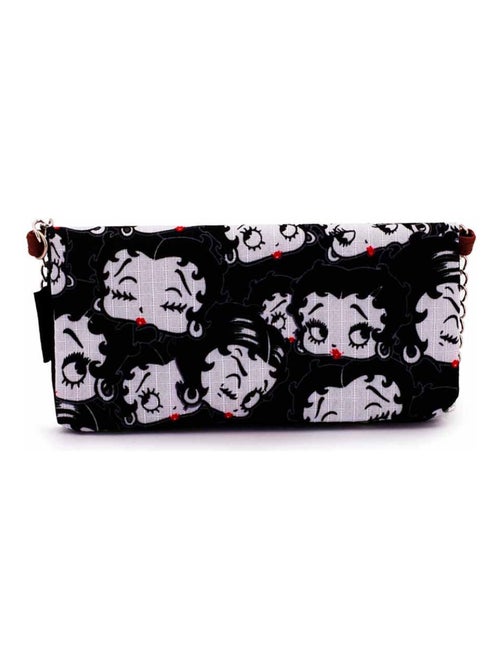 Portefeuille Soft avec Chaîne - Betty Boop Noir - Kiabi